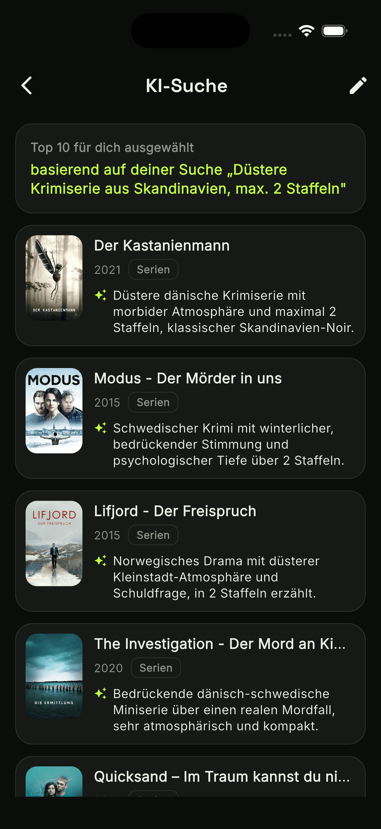 watchUp KI-Suche: Top-10-Ergebnisse